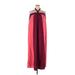 Nine West Casual Dress - Maxi: Burgundy Color Block Dresses - Women's Size 2X-Large