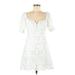 7 For All Mankind Casual Dress: White Dresses - Women's Size Medium