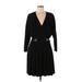 Karen Millen Casual Dress - Sweater Dress: Black Dresses - Women's Size 8