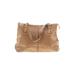 Francesco Biasia Leather Shoulder Bag: Tan Solid Bags
