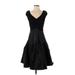 Tadashi Shoji Cocktail Dress - DropWaist: Black Dresses - Women's Size 2