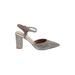J.Crew Factory Store Heels: Silver Marled Shoes - Women's Size 8 1/2