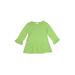 Naartjie Kids Long Sleeve T-Shirt: Green Tops - Size 8