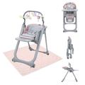 Chicco Polly Magic Relax 3in1 Highchair Low Chair & Splash Mat - Paradise Pink