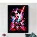 Disney Art | Canvas Poster Disney. Mickey Mouse Holding A Light Saber. 16” X 24”. Unframed | Color: Black/Pink | Size: 16” X 24”