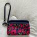 Coach Bags | Coach Wristlet Double Zip Floral Design Like New Condition | Color: Blue/Pink | Size: Os