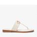 Michael Kors Shoes | Michael Kors Parker Leather T-Strap Sandal Lt Cream 8 New | Color: Cream | Size: 8