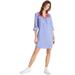 Madewell Dresses | Madewell Womens Embroidered Red Breeze Mini Blue Dress Size Small | Color: Blue/Red | Size: S