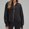 Lululemon Athletica Jackets & Coats | Lululemon Casual Define Relaxed Jacket. Size 2. Black And Gold. | Color: Black | Size: 2