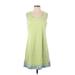 Liz Claiborne Casual Dress - A-Line: Green Dresses - New - Women's Size Small