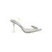 Cape Robbin Heels: Silver Snake Print Shoes - Women's Size 11