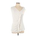 CALVIN KLEIN JEANS Sleeveless Top: Ivory Tops - Women's Size Large