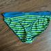 Pink Victoria's Secret Intimates & Sleepwear | 2016 Yoga Extra Low Rise Bikini Panty - Blue And Neon Green Stripe - Large Pink | Color: Blue/Green | Size: L