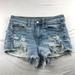 American Eagle Outfitters Shorts | American Eagle Outfitters Aeo Cut Off Shorts High Rise Festival Size 2 Destroyed | Color: Blue | Size: 2