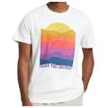 DEDICATED - T-Shirt Stockholm Sunset Lines - T-Shirt Gr L weiß