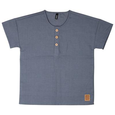 Pure Pure - Kid's Shirt Leinen-Baumwolle - T-Shirt Gr 98 grau