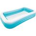 Feract 2.5 ft x 10 ft x 1.8 ft Polyvinyl Chloride (PVC) Inflatable Pool in Blue | 22 H x 72 W x 120 D in | Wayfair A000058TJ3