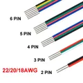 Câble d'extension de bande LED fil électrique RVB RGBW WS2812B bande lumineuse LED connecteur