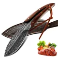 Couteau de boucher à désosser opaque en acier inoxydable couteau de cuisine polyvalent motif de