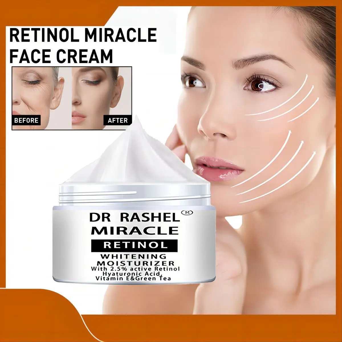 Dr. Rashel Wunder Retinol Gesicht Essenz Hyaluron säure Essenz schrumpft Poren und reduziert feine Linien Image