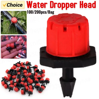 100/200pcs einstellbarer Bewässerungs tropfer Sprinkler Emitter Tropfer Mikro-Tropf bewässerungs sprinkler für Bewässerungs system