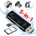 5 in 1 Typ-C/Micro/TF/USB 2 0 otg Adapter SD-Kartenleser kompatibel für Laptop Android iOS Computer