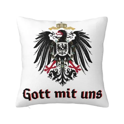 God With Us Nordic Dekokissenbezüge Schlafzimmerdekoration Wappen des deutschen Reiches Flaggen Image