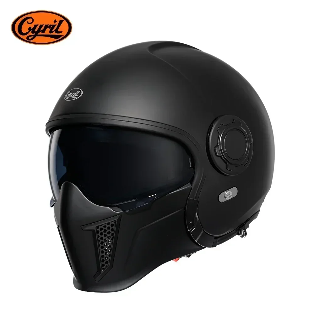 Modularer Motorradhelm, Integralhelm, offener Helm, Herrenhelme, DOT ECE-zugelassen, CYRIL OP12A, Capacete De Moto Masculino Image