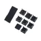 9 teile/satz gummi füße & kunststoff knopf schraub kappe abdeckung ersatz set für ps3 slim 2000 3000 für sony playstation 3 controller
