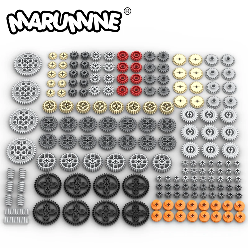 Marumine Technology Bricks MOC Gear Pin Alex Liftarm Connector 92693 3743 62821. Bausteine, Modellset, Automatenbau Image