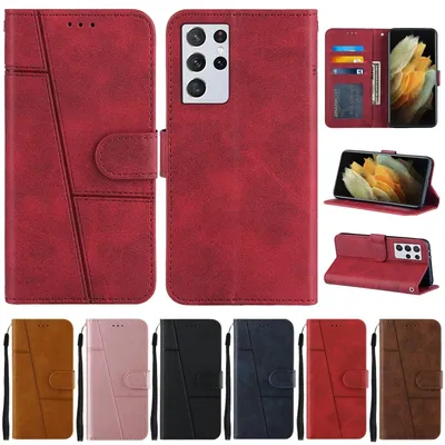 Luxus Brieftasche Flip Phone Hülle für Samsung Galaxy S21 S20 22 plus Ultra S 21 Fe S20Fe Note 20