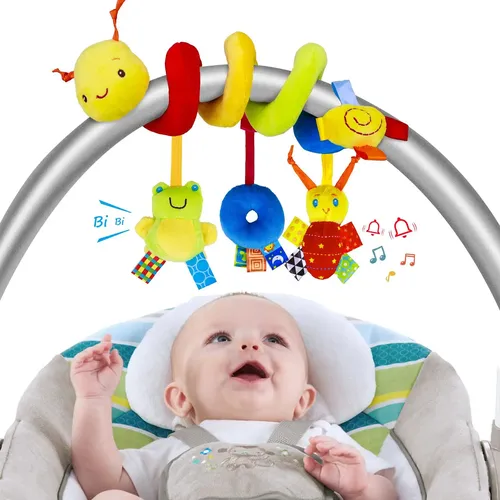 Baby Krippe Hängen Rasseln Spielzeug Auto Sitz Spielzeug Weiche Handys Kinderwagen Krippe Spirale