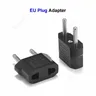 1pc nero europeo Euro EU Plug Adapter 2 Pin US American China To Europe EU Travel Power Adapter