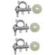 3Set 2500/3800 pezzi di ricambio per motosega pompa dell'olio per motosega con ingranaggio a vite senza fine adatto per motosega 25CC/38CC