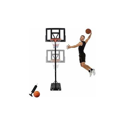 Basketballkorb Outdoor Basketballkorb mit Ständer, Basketballständer Höheverstellbare 230 bis 305