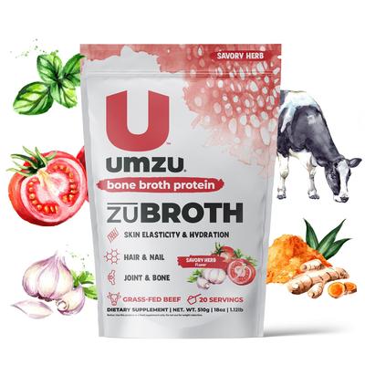 Zubroth: Total Bone Broth Protein by UMZU | Servings: 20 Day Supply