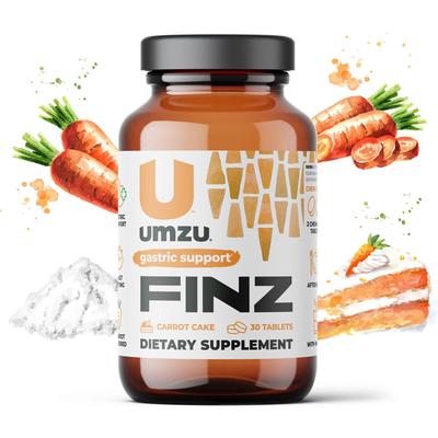 Finz: Stomach Acid & Occasional Heartburn Support by UMZU | Servings: 15 Day Supply
