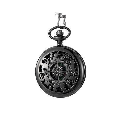 Vintage Style Compass Pocket Watch Essential Equipment for Outdoor Mountaineering and Exploration Adventures