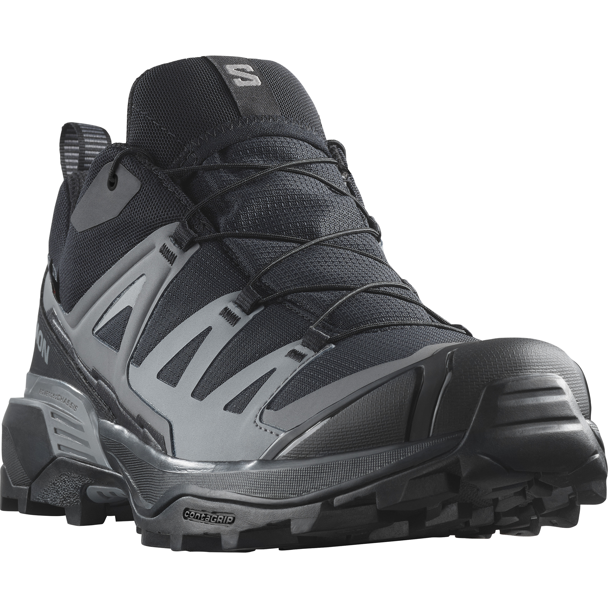 Wanderschuh SALOMON "X ULTRA 360 GORE-TEX", Herren, Gr. 41, schwarz, Synthetik, Schuhe Wanderschuh, wasserdicht