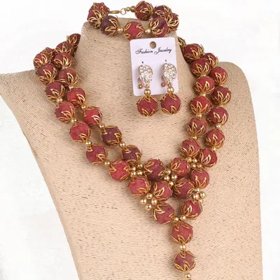 Dudo African Nature Coral Beads For Nigerian Wedding Jewelry Sets 2025