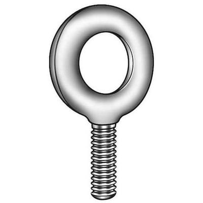 KEN FORGING K2023-B Eye Bolt With Shoulder, 3/8"-16, 2-1/2 in Shank, 1 in ID,