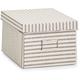 Boîte décorative en carton, conteneur verrouillable pour salon, boîte décorative fonctionnelle.