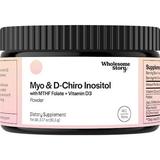 Inositol Supplement Powder with MTHF Folate + Vitamin D3 | Myo-Inositol & D-Chiro Inositol | Hormonal Balance & Healthy Ovarian Support | Vitamin B8 | Alternative to Inositol Capsules | 30-Day Supply