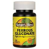 Nature s Blend Ferrous Sulfate Iron Supplement - For Red Blood Cell Support Boost Energy & Immune Booster & Overall Health Wellness - Gluten & Preservatives Formula - 100 Tablets (325mg) - Pack of 3