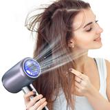 Cglfd 1200w Blue Light Negative Hair Care Gradient Hair Dryer Electric Hair Dryer Household Constant Temperature Cold and Hot Hair Dryer Silent Hair Dryer Purple