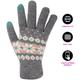 (Grey) Womens Gloves Ladies Thermal Warm Winter Gloves