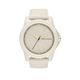 Armani Exchange Three-Hand Gray Silicone Watch, One Colour, Women