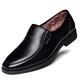 YYUFTTG Mens Leather Shoes Leather Men's Shoes Square Toe Business Men's Shoes, Casual Shoes Soft and Comfortable Men's Single Shoes (Color : Black Fleece, Size : 11.5 UK)
