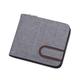 SSWERWEQ Leather Wallets for Men Casual Men's Short Wallet Canvas Short Wallets Men Zipper Vintage Male Purse Coin Pouch Multi-Functional Cards Wallet (Color : Dark Grey)