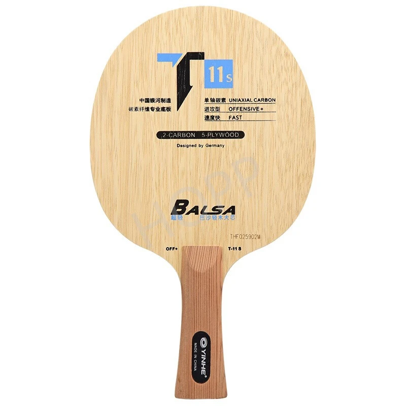 YINHE T-11 T11S (Balsa Leggero Carbonio) Lama da ping pong YINHE T11 / T11 + Racchetta Galaxy originale Mazza da ping pong / Paddle